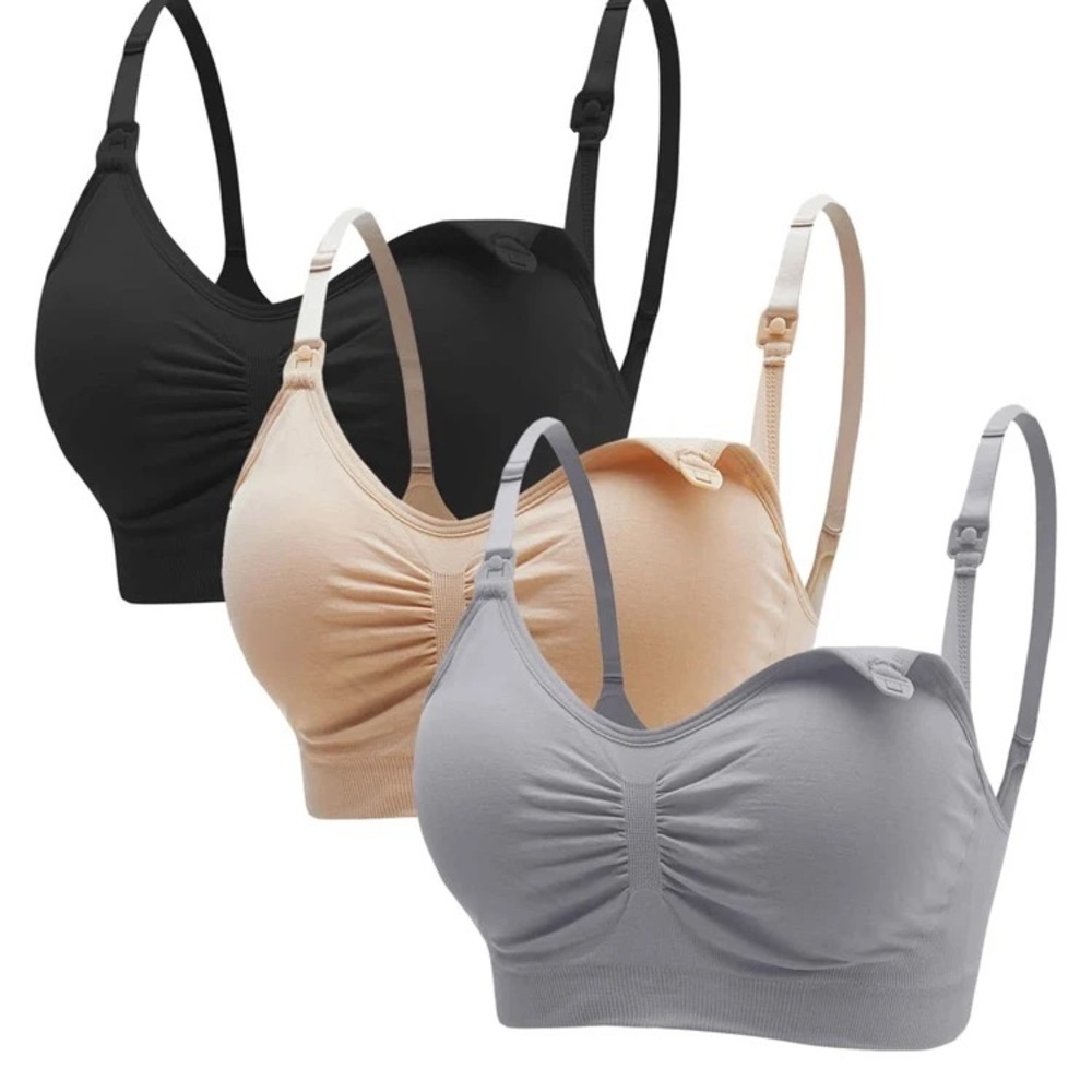 3pack Maternity Ruched Bust Bra